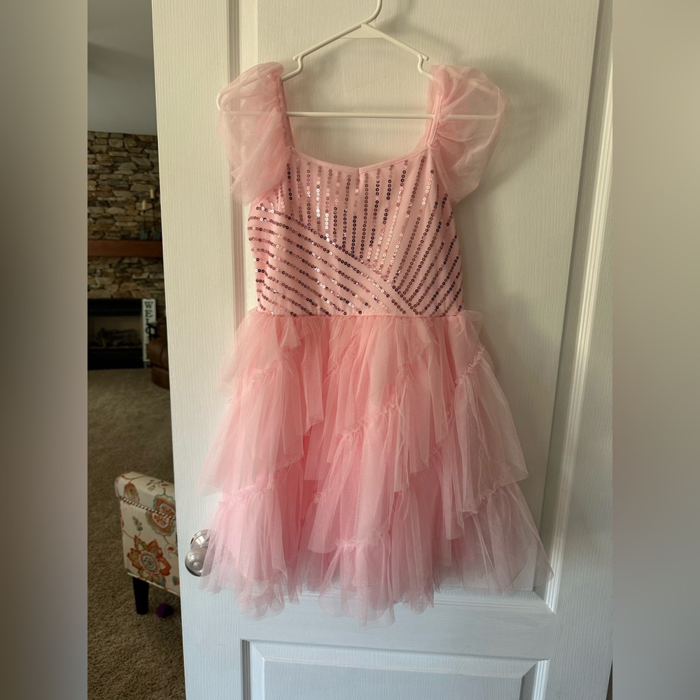 Pink Sequin Tulle Kids Costume